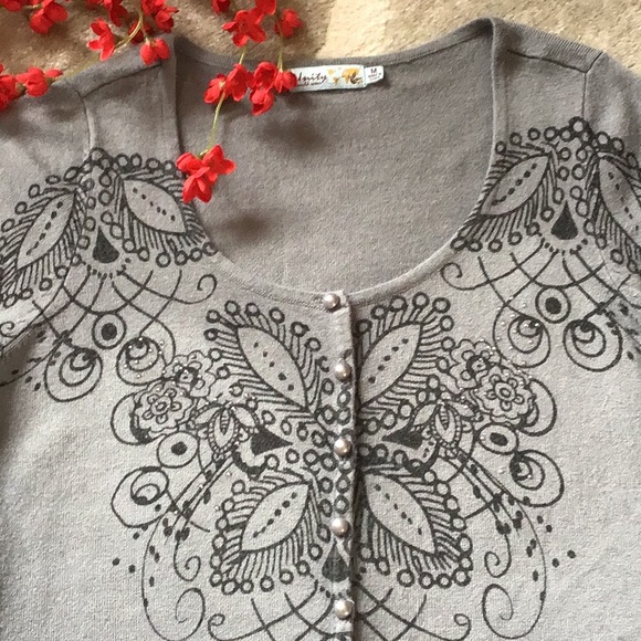 UNITY button front sweater - Picture 3 of 4